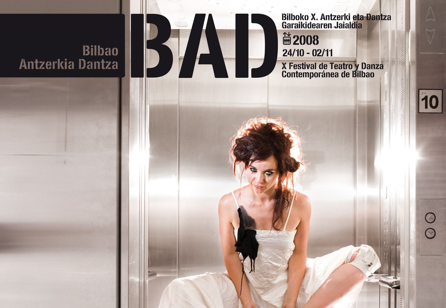 diseño cartel BAD, festival de teatro y danza